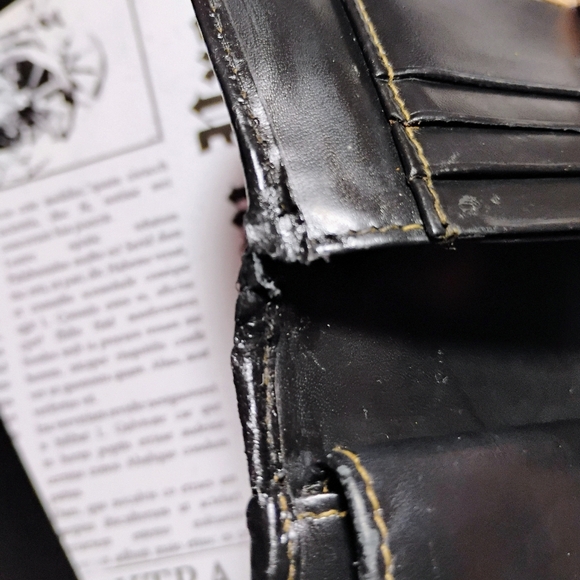 Fendi Vintage Pequin Stripe Half Moon Wallet Brown Black - Picture 14 of 17